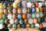 MEBS23 15 inches 8*12mm pumpkin colorful gemstone beads wholesale