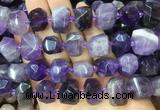 NABS05 15 inches 12*16mm - 13*18mm faceted nuggets amethyst beads