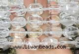NCBS22 15 inches 13*18mm - 15*20mm faceted nuggets white crystal beads