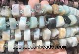 NGBS223 15 inches 10*14mm - 12*16mm faceted nuggets colorful amazonite beads
