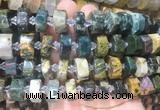 NGBS225 15 inches 10*14mm - 12*16mm faceted nuggets ocean jasper beads
