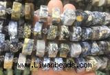 NGBS226 15 inches 10*14mm - 12*16mm faceted nuggets ocean agate beads