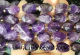 NGBS237 15 inches 8*12mm - 12*16mm faceted nuggets amethyst beads