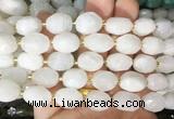 NGBS248 15 inches 8*12mm - 12*16mm faceted nuggets white moonstone beads