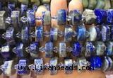 NGBS269 15 inches 10*14mm - 12*16mm faceted nuggets lapis lazuli gemstone beads