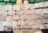 NGBS273 15 inches 12*16mm - 13*18mm nuggets rose quartz gemstone beads wholesale