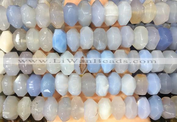 NGBS302 15 inches 8*14mm - 10*16mm faceted nuggets agate beads wholesale