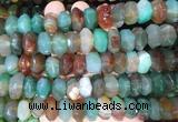 NGBS306 15 inches 8*14mm - 10*16mm faceted nuggets agate beads wholesale