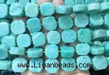 NGBS320 15 inches 14*16mm nuggets amazonite gemstone beads wholesale