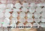 NGBS322 15 inches 14*16mm nuggets rose quartz gemstone beads wholesale