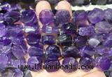 NGBS323 15 inches 14*16mm nuggets amethyst gemstone beads wholesale