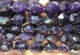 NGBS331 15 inches 13*18mm - 15*20mm faceted nuggets amethyst beads wholesale