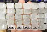 NGBS334 15 inches 12*16mm - 13*18mm nuggets green crystal beads wholesale