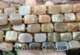 NGBS343 15 inches 12*16mm - 13*18mm nuggets sunstone beads wholesale