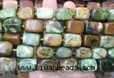 NGBS344 15 inches 12*16mm - 13*18mm nuggets green opal beads wholesale