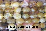 NGBS347 15 inches 13*18mm - 18*25mm nuggets yellow gum flower crystal beads wholesale