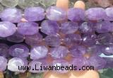 NGBS353 15 inches 13*18mm - 18*25mm nuggets lavender amethyst beads wholesale