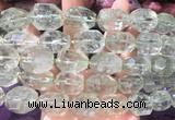 NGBS356 15 inches 13*18mm - 15*20mm faceted nuggets green crystal beads wholesale