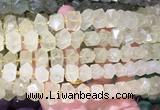 NGBS359 15 inches 10*14mm - 12*16mm faceted nuggets lemon quartz beads wholesale