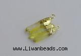 NGC5931 25*28mm - 30*32mm freeform plated white crystal connectors