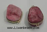 NGP1053 20*30mm - 25*35mm freeform druzy agate beads pendant