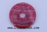 NGP229 7*50mm fashion dyed rhodochrosite gemstone donut pendant