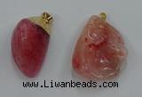 NGP8847 20*25mm - 30*40mm nuggets agate gemstone pendants