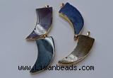 NGP9517 22*60mm - 25*65mm horn agate gemstone pendants wholesale
