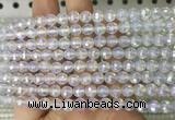 OPBS16 15 inches 6mm faceted round AB-color opalite beads wholesale