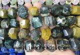 OSBS01 15 inches 12*16mm - 13*18mm faceted nuggets ocean jasper beads