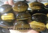 OVBS33 15 inches 30*45mm oval yellow tiger eye gemstone beads wholesale