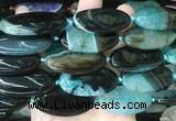 OVBS45 15 inches 20*40mm oval Agate gemstone beads wholesale