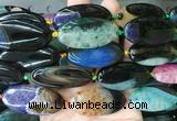 OVBS48 15 inches 20*40mm oval Agate gemstone beads wholesale