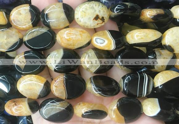 OVBS52 15 inches 15*20mm oval Agate gemstone beads wholesale