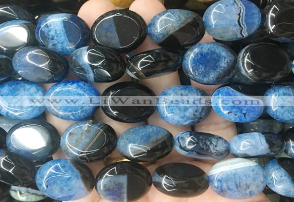 OVBS54 15 inches 15*20mm oval Agate gemstone beads wholesale