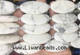 OVBS63 15 inches 20*40mm oval white howlite gemstone beads wholesale