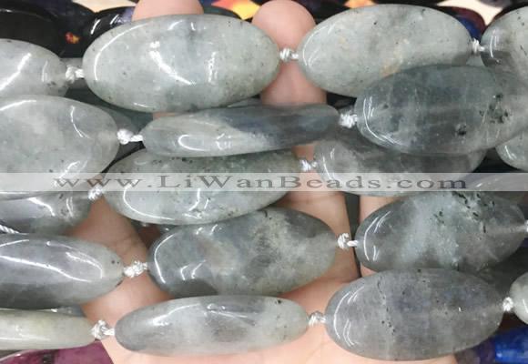 OVBS65 15 inches 20*40mm oval labradorite gemstone beads wholesale