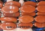 OVBS66 15 inches 20*40mm oval red jasper gemstone beads wholesale