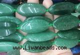 OVBS71 15 inches 20*40mm oval green aventurine gemstone beads wholesale