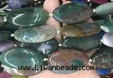 OVBS73 15 inches 20*40mm oval Indian agate gemstone beads wholesale