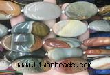 OVBS78 15 inches 20*40mm oval American picture jasper gemstone beads wholesale
