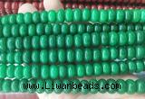 RBBS101 15 inches 6*10mm rondelle candy jade gemstone beads wholesale