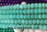 RBBS104 15 inches 8*12mm rondelle candy jade gemstone beads wholesale
