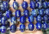 RBBS30 15 inches 13*18mm faceted rondelle Lapis lazuli gemstone beads