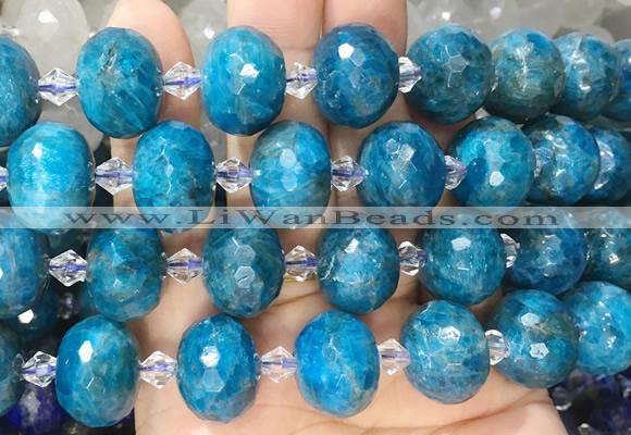 RBBS32 15 inches 13*18mm faceted rondelle apatite gemstone beads
