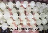 RBBS45 15 inches 13*18mm faceted rondelle lemon quartz beads wholesale