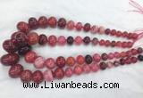 RBBS56 15 inches 8*12mm - 20*30mm rondelle agate beads wholesale