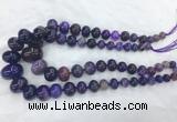 RBBS60 15 inches 8*12mm - 20*30mm rondelle agate beads wholesale