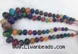 RBBS61 15 inches 8*12mm - 20*30mm rondelle agate beads wholesale