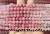 RDBS01 15 inches 6mm round pink rhodonite gemstone beads wholesale